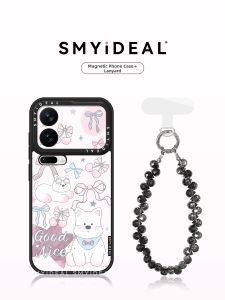 Smyideal | Magnetic Phone Case Dog Pattern Bow