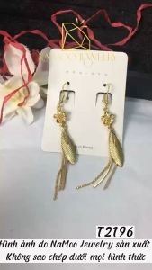 Khuyên Tai Khuyên Dài Hình Hoa Tua dài T2196