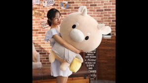 GẤU BÔNG BÒ CHĂM CHÍ LOẠI LỚN NHẤT VẢI NHUNG CAO CẤP SIÊU MỊN MẪU MỚI