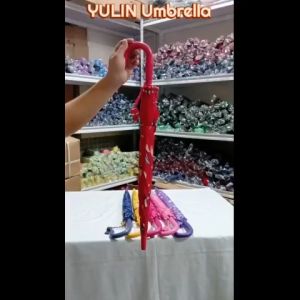 YH 16inches umbrella pongee uv tela for kids character design (sun/rainwind proof)