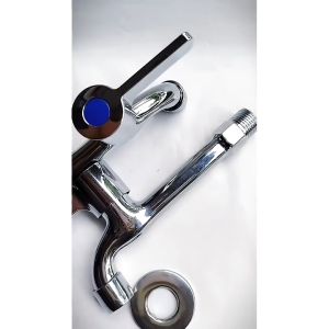 TUKUO Kran Air Tembok Panjang Drat 1/2\" Keran Wudhu