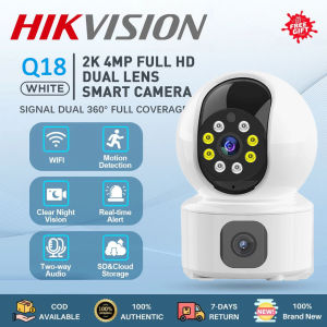 Hikvision Dual Lens CCTV Camera Wifi Connect 360 With Audio and Speaker Mini IP Security Camera Buy1 Take1 HD Wireless Night Vision Alarm Surveillance