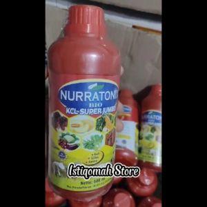 Pupuk BIO KCL SUPER JUMBO NURRATONIX 500ML: Penambah Bobot Padi & Booster Buah