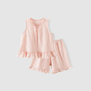 GURCOOC | Bộ Áo Măng Sơ Mi Không Tay và Quần Shorts Mùa Hè