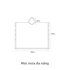 FaSoLa | Áo Mưa Tay Dài cho Người Lớn với Vải Chống Nước Dày Áo Mưa Di Động cho Hoạt Động Ngoài Trời