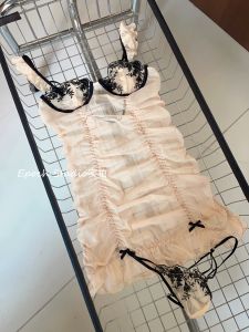 Gợi Cảm Ren Đồ Ngủ Váy Ngủ Chemise Với Dây Đeo Vai Gấp Gọn Thon Gọn Chi Tiết Thiết Kế Dành Cho Ngày Lãng Mạn Trắng Quần Lót Đẹp