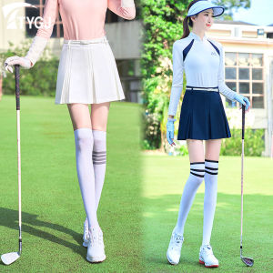 Váy chơi gôn cho phụ nữ eo cao một Slim Ladie Váy Quần vợt đôi xếp li overskirt Chống tiếp xúc thể thao cầu lông váy