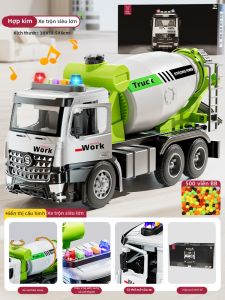 MABAOMABAO | Xe Tải Trộn Bê Tông Lớn Có Thể Xả Đồ Chơi