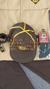 Setelan Seragam Sekolah Pramuka Siaga Laki-laki Panjang SD Kelas 1-6 Topi Siaga