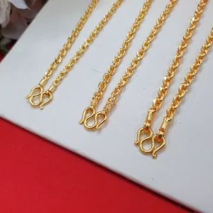 สร้อยคอทองลายคตกิตโซ่ หนัก12บาท ความยาว 24นิ้ว หุ้มเศษทองเยาวราช ทองชุบ ทองปลอม ใส่แทนทองแท้ได้ ใส่อาบน้ําได้