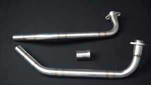 Cổ pô inox 304 gắn pô zin dành cho Exciter 135 size 32mm đi kèm khâu nối inox