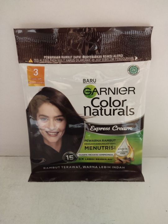 Garnier Color Natural hair Pewarna rambut warna Coklat Kehitaman No 3