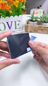 【✅SG READY STOCK】RICHMENTMALL Privacy Protection Card Holder Simple Design Plastic Material for ID Cards Student Passes Bank Cards Campus Cards Business Supplies