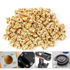 Brass Knurl Threaded Insert Nuts Injection Molded Heat Set Insert Nut for 3D Printing Plastic Parts Repair M3 M4 M5