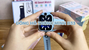 Đồng Hồ Định Vị GPS Trẻ Em D33 Gắn SIM 4G Gọi SOS Cảnh Báo Vượt Rào An Toàn