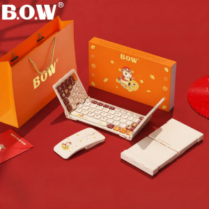 B．O．W | Compact Foldable Bluetooth Keyboard and Mouse Set