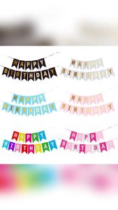 Fish Tail Flag Happy Birthday Party Decoration Happy Party Decoration Party Happy Birthday Banner