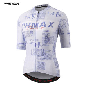 PHMAX | PHMAX Pro Women Short Sleeve Cycling Jersey Quick Dry Breathable Moisture Wicking 3 Pockets Bike Jersey for Long Distance Riding