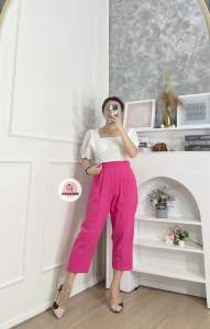 CJ - SET #2110 CHARLOTTE TOP WITH ANKLE BLACK PANTS PREMIUM