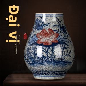 Vại Sứ Crackle Phong Cách Cổ Điển Lò Nung Chính Thức