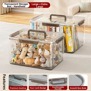 Clear Sealed Organizing Storage Box
