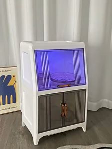 UV Disinfection Kitchen Dish drain rack Dish Chopsticks Storage Box cabinet Cupboard Plate Organizer Multifunctional Dust Proof 高档沥水碗柜