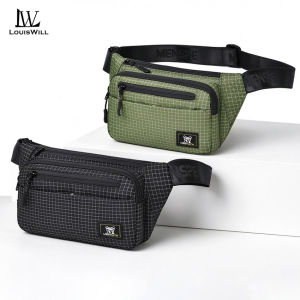 LouisWill Fashion Chest Bag Mens Leisure Chest Bag Waist Bag Large Capacity Chest Bag Wear-resistant Crossbody Chest Bag Outdoor Chest Bag