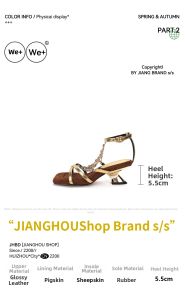 Stylish Sheepskin Glittering Crystal Heels 1
