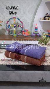Handuk Mandi Dewasa Jumbo Size 80x160 Motif Zamia Katun Tebal Lembut Menyerap Air Super Premium