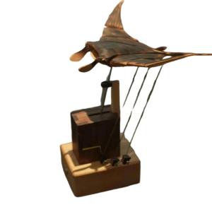 Tượng Cá Đuối Điện Tử Sinh Học Thủ Công Bằng Gỗ Đồ Trang Trí Bàn Làm Việc Đồ Trang Trí Nhà Cửa Cổ Điển Chất Liệu Cao Su Silicon