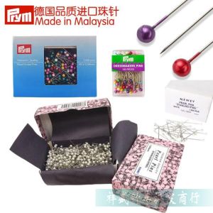Prym Smooth Head Pins Colorful Pearlescent Needles Clothing Fixing Pins Large Head Pins Office School Business Supplies