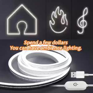 Dải Đèn LED Neon Cảm Ứng Thông Minh Điều Chỉnh Độ Sáng USB 5V Chống Nước Dẻo Dai Dùng Trang Trí Phòng.