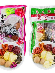 Gansu Lanzhou Speciality Yuhai Sanpao Tai Rose Jasmine Black Goji And Dried Date Loose Leaf Multi Flavours 70g