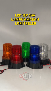 LED 30Led Flashing Beacon Rotate Lamp Light Strobe Emergency Forklift Truck Yellow Red Blue 12V 24V 36V 48V - 60V CS