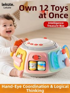 lekate | Educational Rattle Drum Toy 0-1 Yr