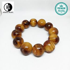 gelang kayu getah pinus 18mm h215