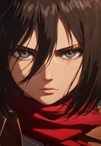Bandai | Oil Painting  Anime Attack on Titan By Numbers Home Decor Modern Wall Decor for Living Room Bedroom Perfect Gift No Frame