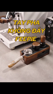 Tay cầm espresso không đáy kết hợp của gỗ và nhựa cây tư nhiên FEEPIE