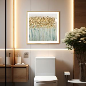 YASISHA | Luxury Waterproof No-Drill Bathroom Wall Art for Toilet Area
