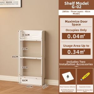 Narrow Door Back Storage Shelf 10cm