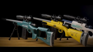 ปืนของเล่น สไน้เป้อร์ รุ่น อีวา ระบบชักทีละลูก บรรจุ 8 ลูก สโคป x4 ใช้งานได้จริง ระยะ 15M อุปกรณ์ได้ครบตามรูป พร้อมส่ง