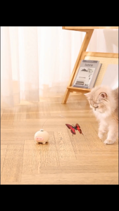 Đồ chơi mèo bướm quay tự động hình heo dudu "mẫu mơi" - Love pets shop