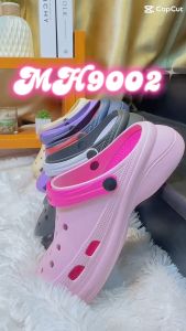 Marco Pony รองเท้าแตะ รองเท้าหัวโต รองเท้านิ่มเหมือนเหยียบอึ เบาสบาย กันลื่น รองเท้าแฟชั่นใหม่ๆ ในร่มและกลางแจ้ง สามารถมีการใช้ MH9002