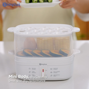Simplus Food Steamer丨12 Eggs丨23s Fast Steam丨3D Even Heating丨365mL Water Tank丨Pengukus Makanan DZEG007