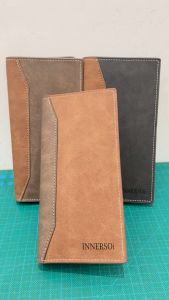 Innersoi Dompet Uang Lipat Panjang Tebal Bahan PU Lembut Muat Banyak Cash & Kartu 405-8 Ada Zipper