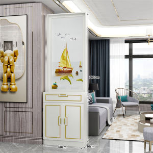 Front Door Hallway Modern Simple and Light Luxury Screen Doorway Living Room Entrance Cabinet Shoe Cabinet Integrated Blocking