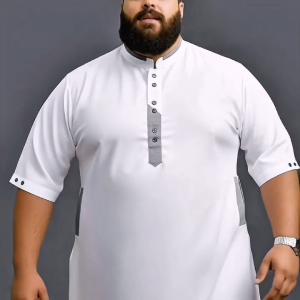 Baju koko pria lengan 3/4 jumbo terkini Kekinian