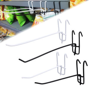 Multifunctional Metal Display Storage Rack Supermarket Mesh Shelf Hook Kitchen Rack Practical Home Storage Accessories