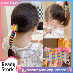 Korean Coil Hair Tie Kids Girl Ponytail Hair Rope Fashion Scrunchies Japanese Braided Telephone Cord Hair Ring