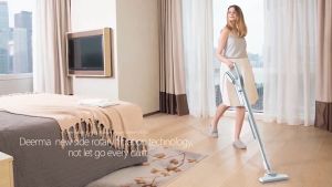 Deerma DX700/DX700s/DX810 เครื่องดูดฝุ่น 2 in 1 เครื่องดูดฝุ่นพลังไซโคลน แรงดูดสูง Handheld Vacuum Cleaner 15000PA น้ำหนักเบา - 168g